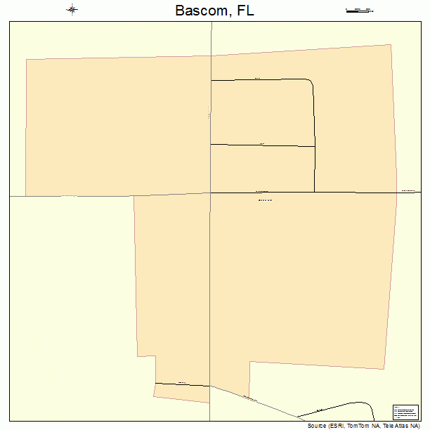 Bascom, FL street map