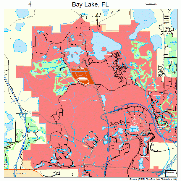 Bay Lake, FL street map