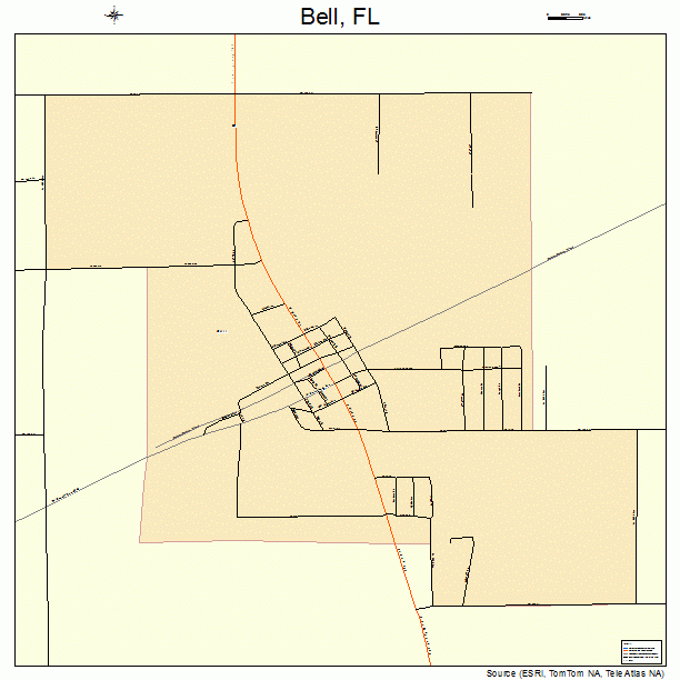 Bell, FL street map