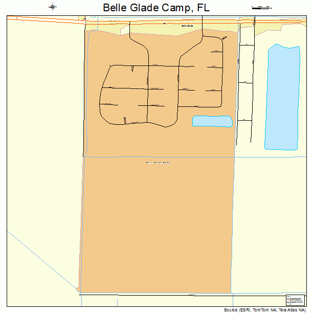 Belle Glade Camp, FL street map