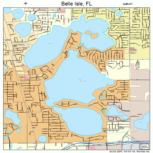 Belle Isle, FL street map