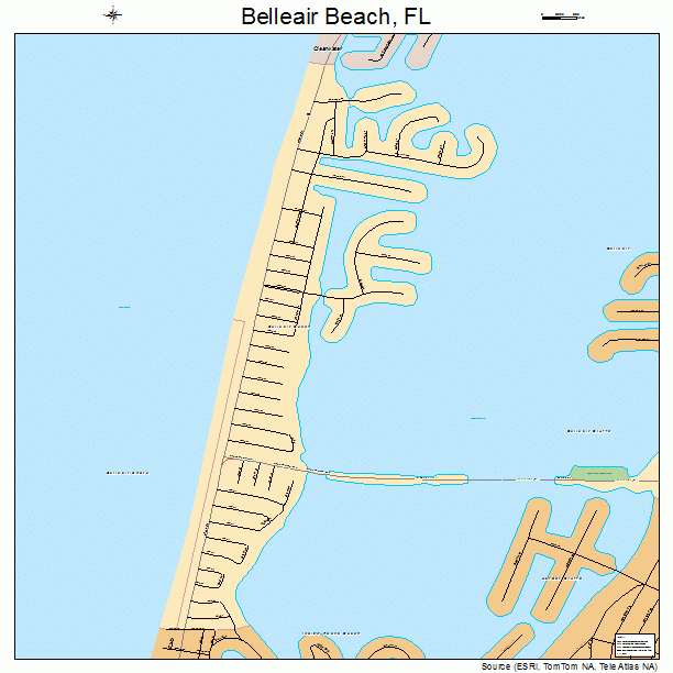Belleair Beach, FL street map