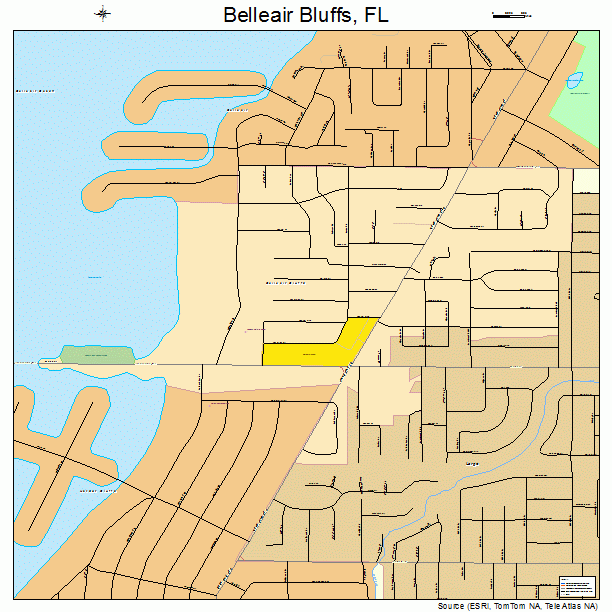 Belleair Bluffs, FL street map