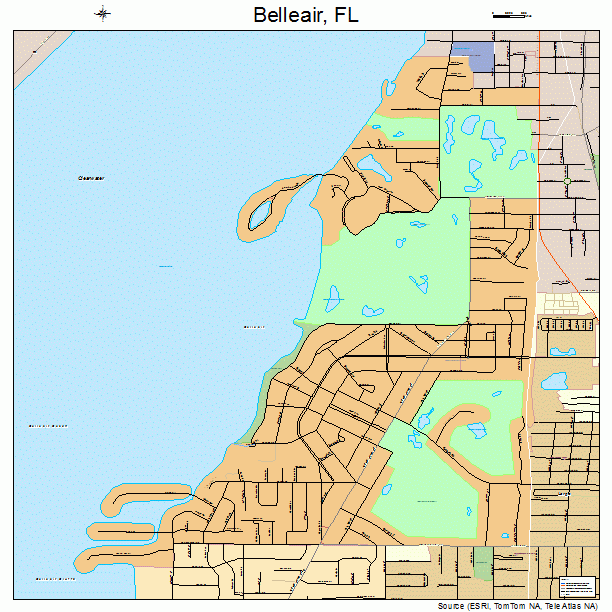 Belleair, FL street map