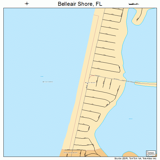 Belleair Shore, FL street map