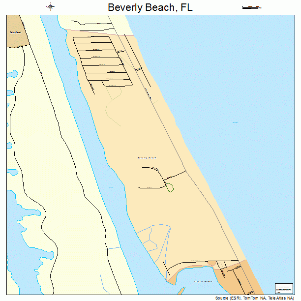 Beverly Beach, FL street map