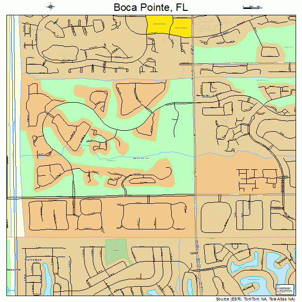 Boca Pointe, FL street map