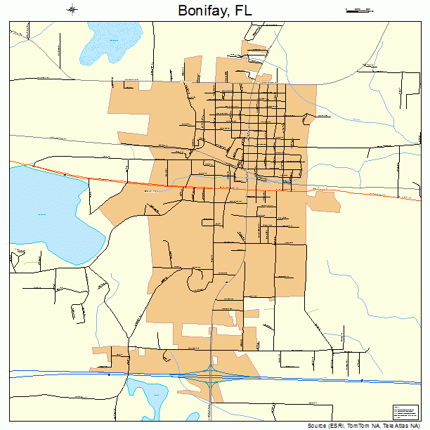 Bonifay, FL street map