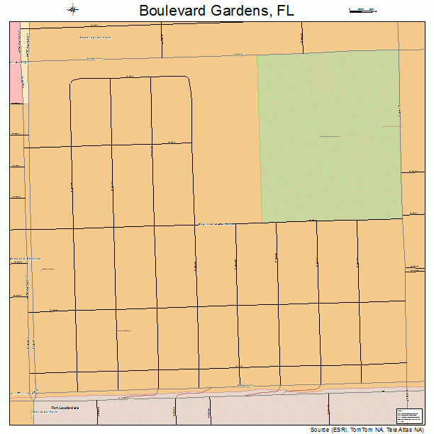 Boulevard Gardens, FL street map