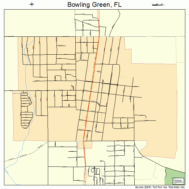 Bowling Green, FL street map