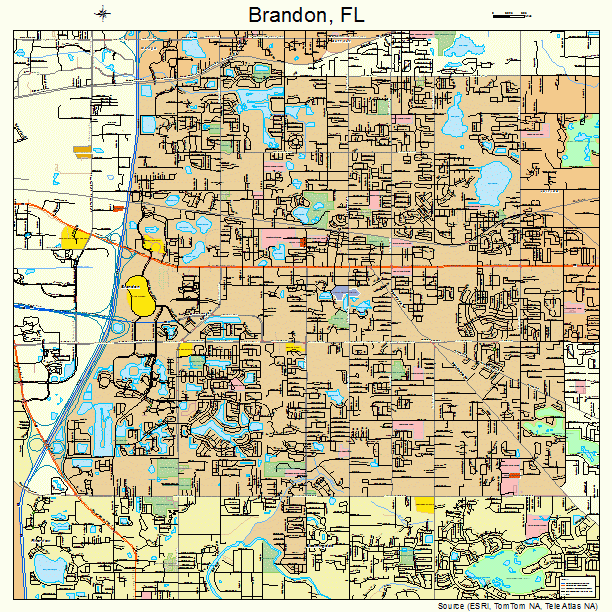 Brandon, FL street map