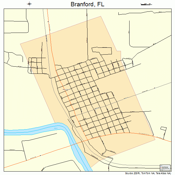 Branford, FL street map