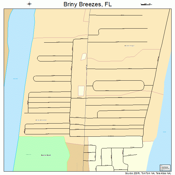 Briny Breezes, FL street map