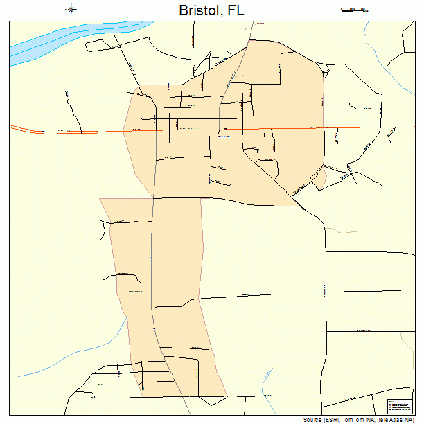 Bristol, FL street map