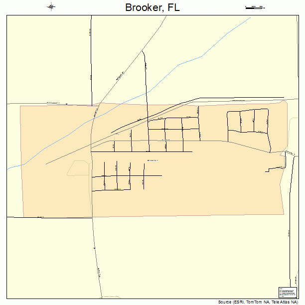 Brooker, FL street map