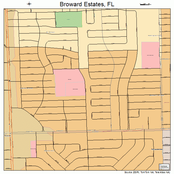 Broward Estates, FL street map