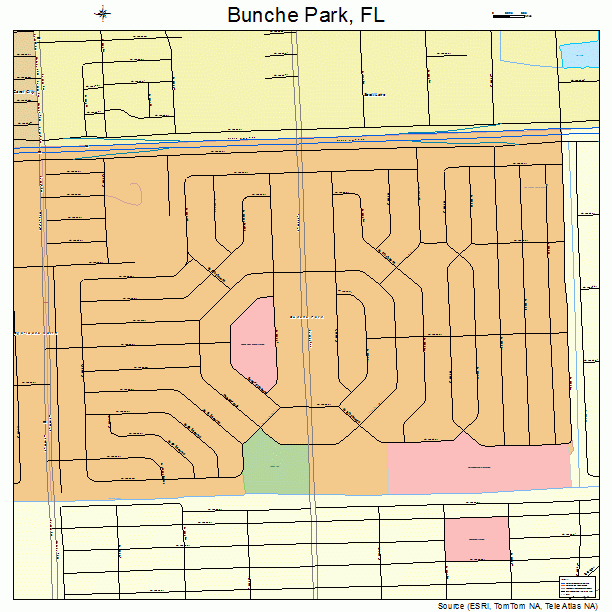 Bunche Park, FL street map