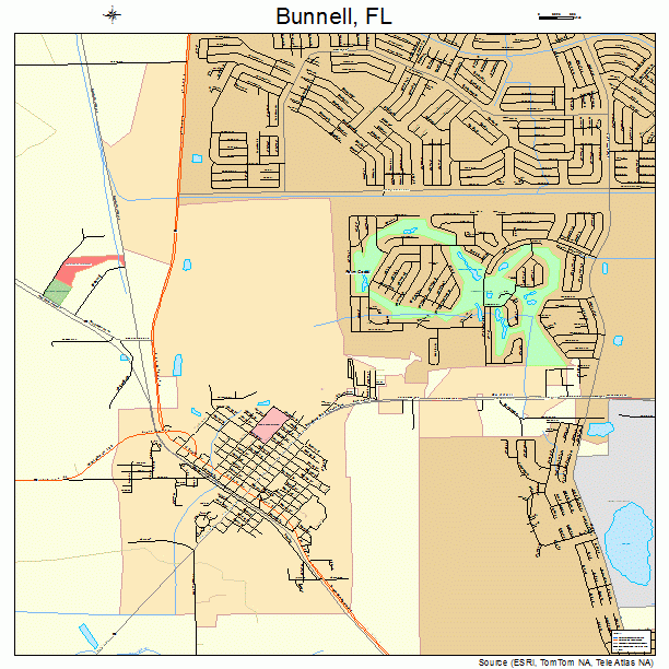 Bunnell, FL street map