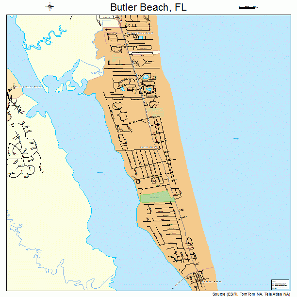 Butler Beach, FL street map