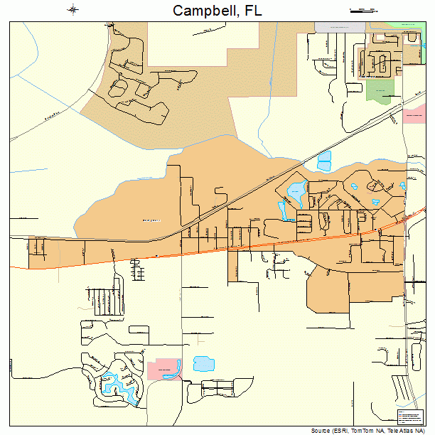 Campbell, FL street map