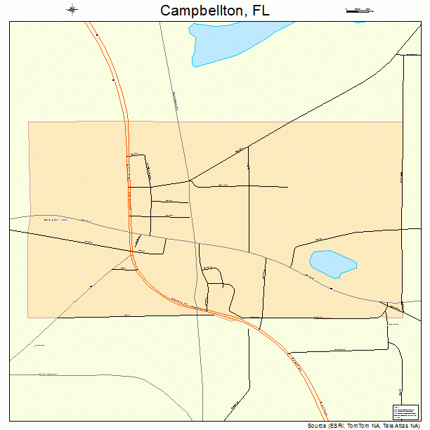 Campbellton, FL street map