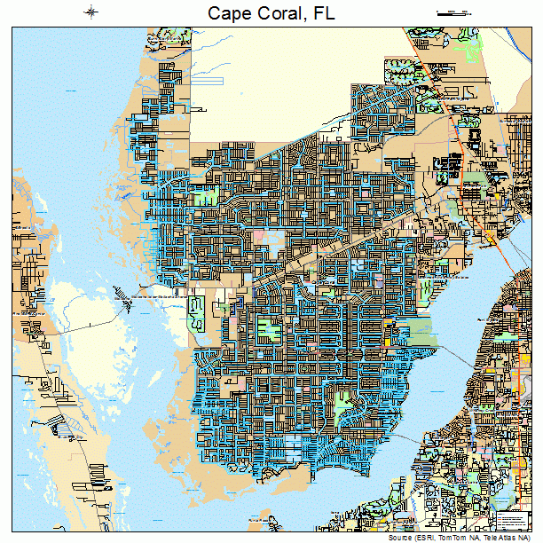 Cape Coral, FL street map