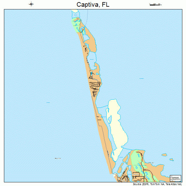 Captiva, FL street map