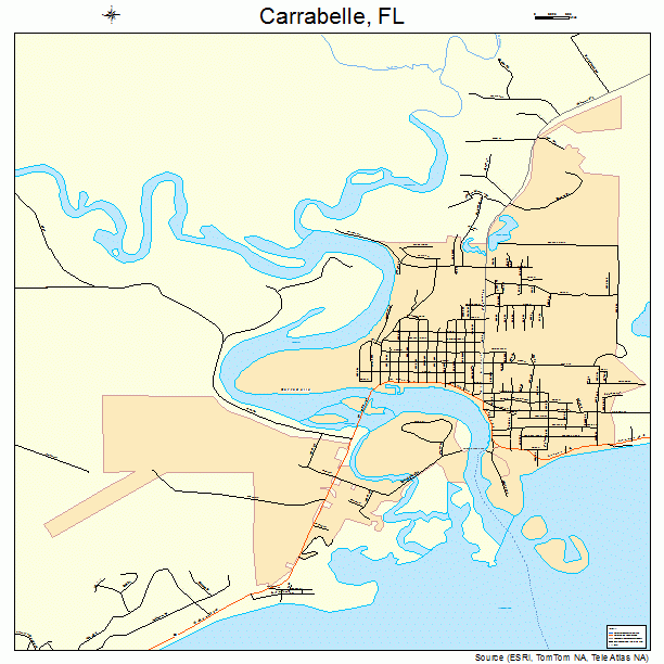 Carrabelle, FL street map