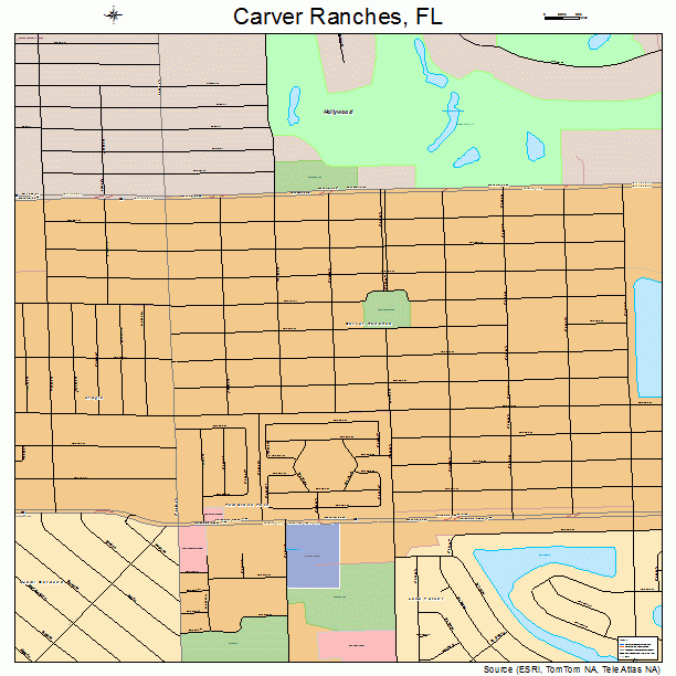 Carver Ranches, FL street map