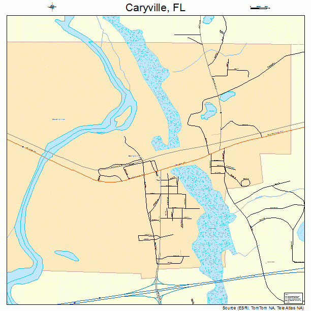 Caryville, FL street map