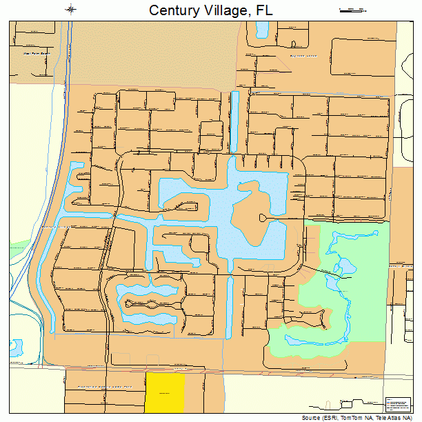 Century Village, FL street map