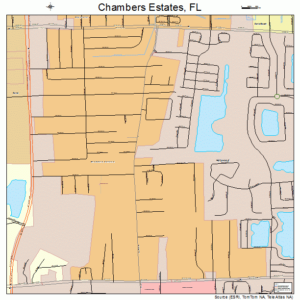 Chambers Estates, FL street map