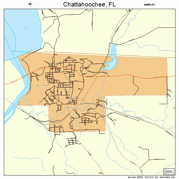 Chattahoochee, FL street map