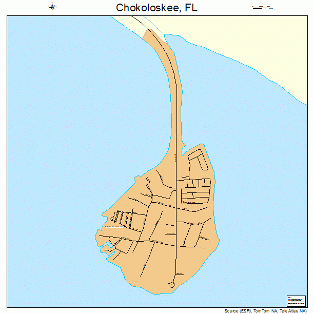 Chokoloskee, FL street map