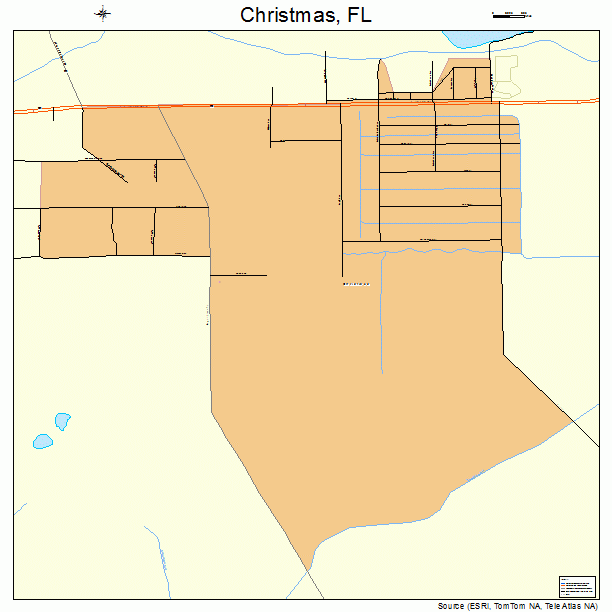 Christmas, FL street map