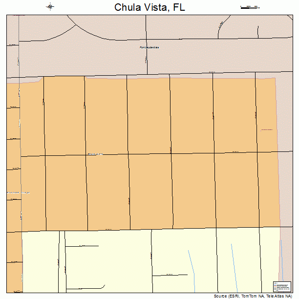 Chula Vista, FL street map