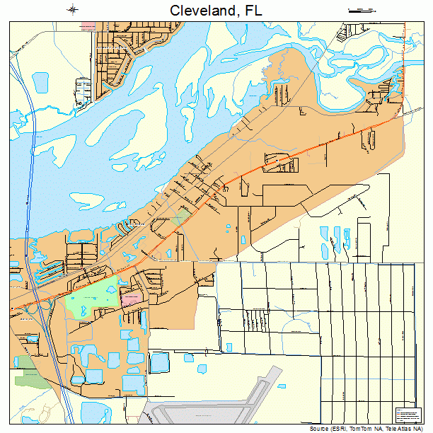 Cleveland, FL street map