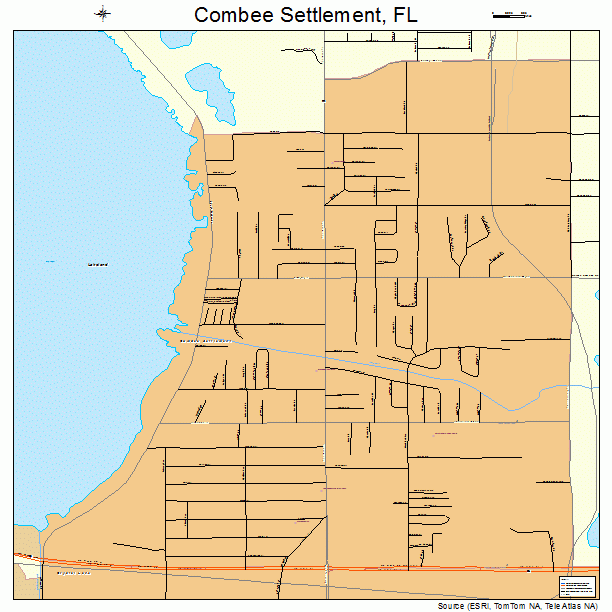 Combee Settlement, FL street map
