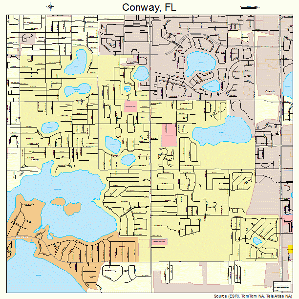 Conway, FL street map