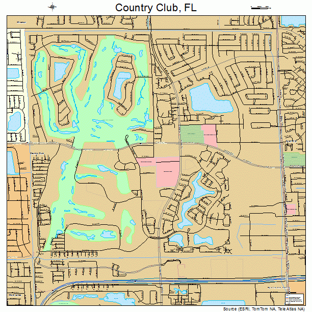 Country Club, FL street map