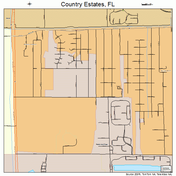 Country Estates, FL street map