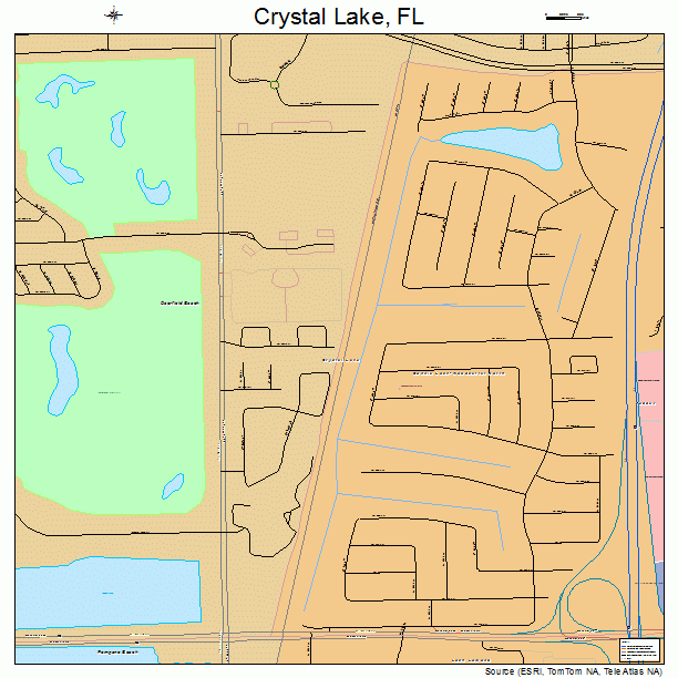 Crystal Lake, FL street map