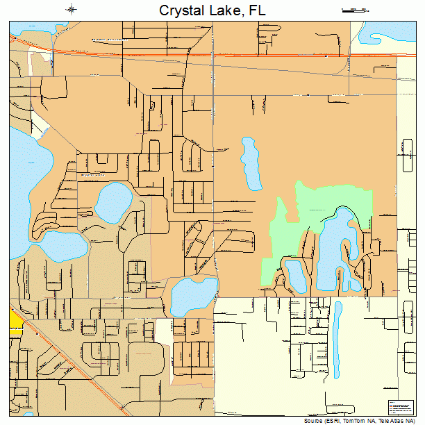 Crystal Lake, FL street map