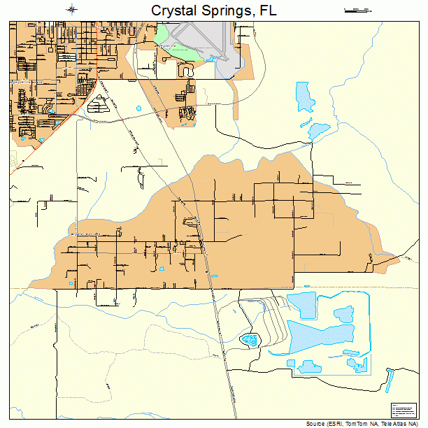 Crystal Springs, FL street map