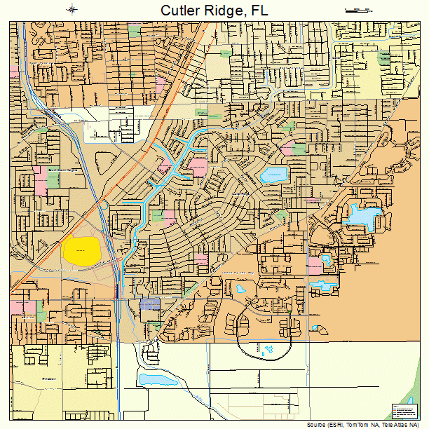 Cutler Ridge, FL street map
