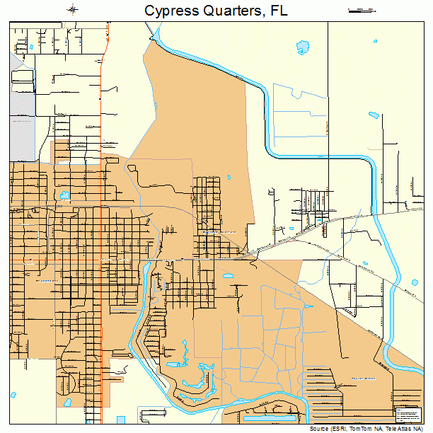 Cypress Quarters, FL street map