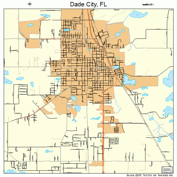 Dade City, FL street map