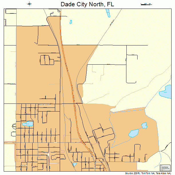 Dade City North, FL street map