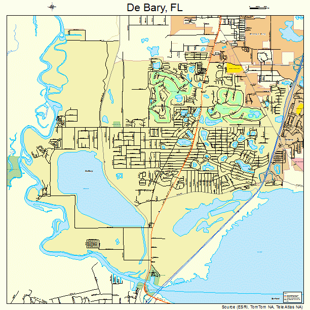 De Bary, FL street map