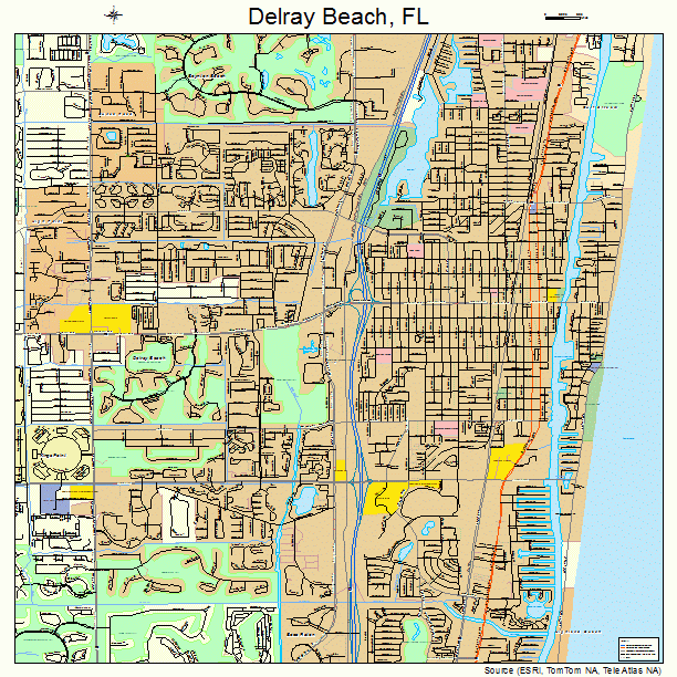 Delray Beach, FL street map